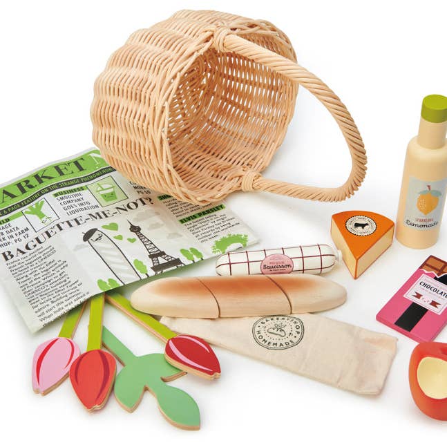 Maison Sunny - Wholesale Toy set – Kids - Sunny Day Wicker Shopping Basket Set1