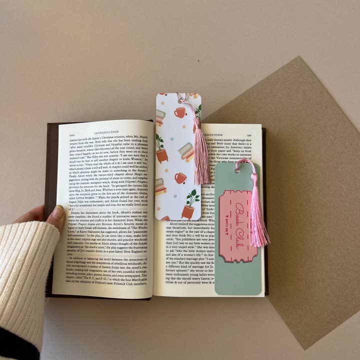 Book Club Coupon Book Lovers Bookmark / + Coloured Tassle for wholesale by Kelly Creates