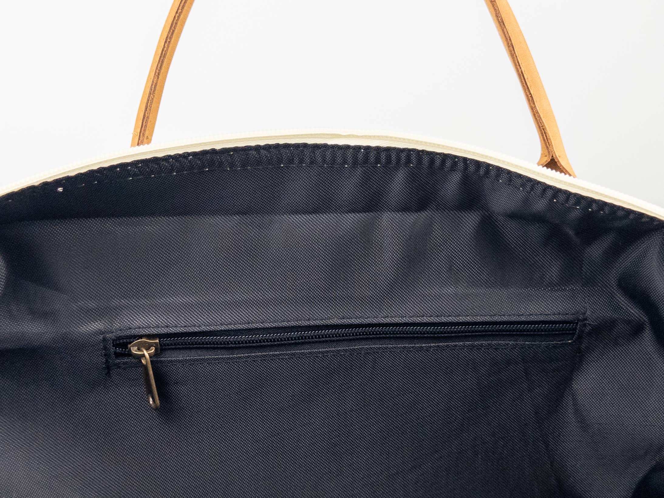 US Bags - Wholesale Weekender Bag - Women's - Premium Weekender Canvas Travel Duffel Bag | Leather Brass6