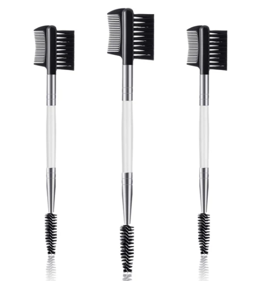 Majestic Wholesale - Wholesale Eyebrow Pencil/Filler - DOUBLE ENDED FOLDING EYEBROW BRUSH ASSTD COLORS 36PC JAR1