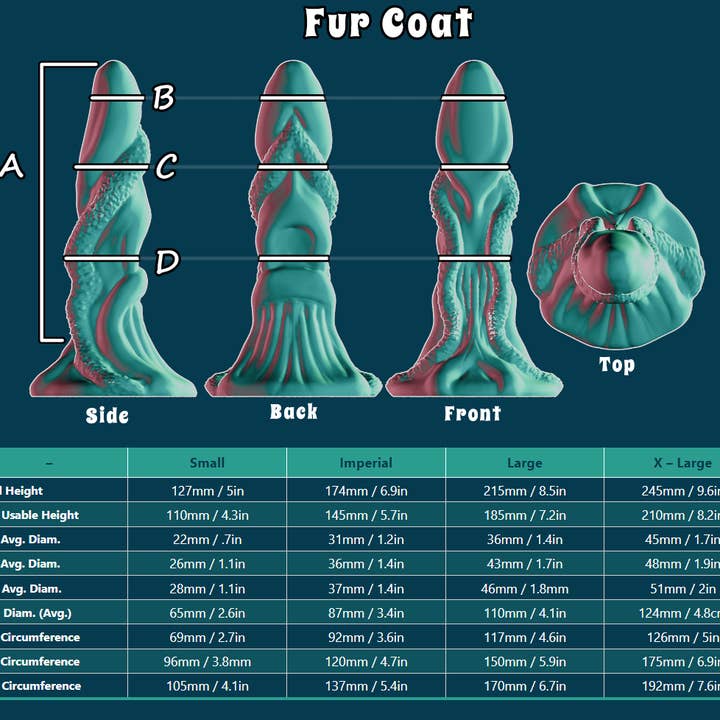 Something Squishy Toys - Wholesale Sex Toy - Fur Coat - Silicone Dildo, Single Color2