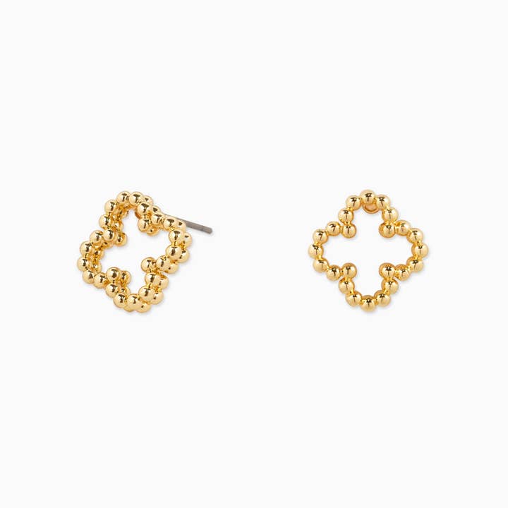 Sessori - Wholesale Jewelry Set - MOP Clover and CZ Stud Earring Set of 3