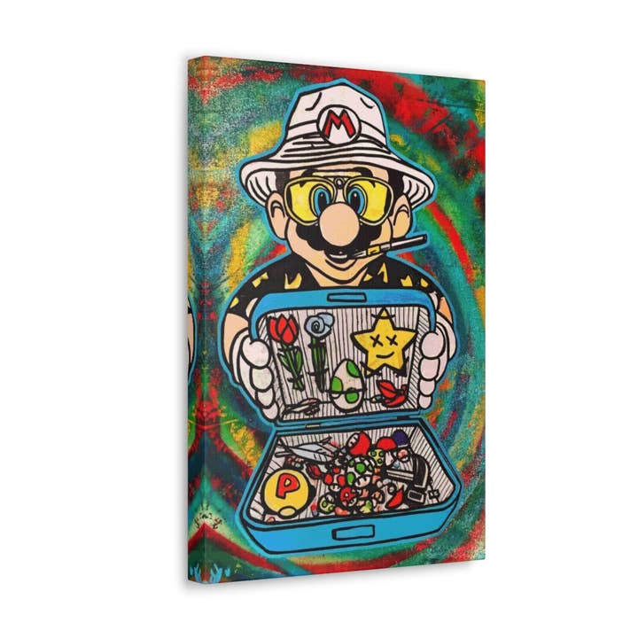 Leinwandbild Mario der Drogendealer für den Großhandel von Amped Artwork