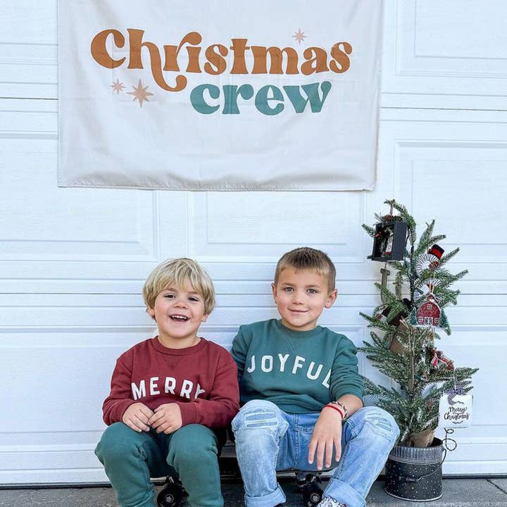 Cherrypick - Wholesale Banner - Kids & Baby - Christmas Crew Banner - Kids Holiday Banner and Wall Hanging4