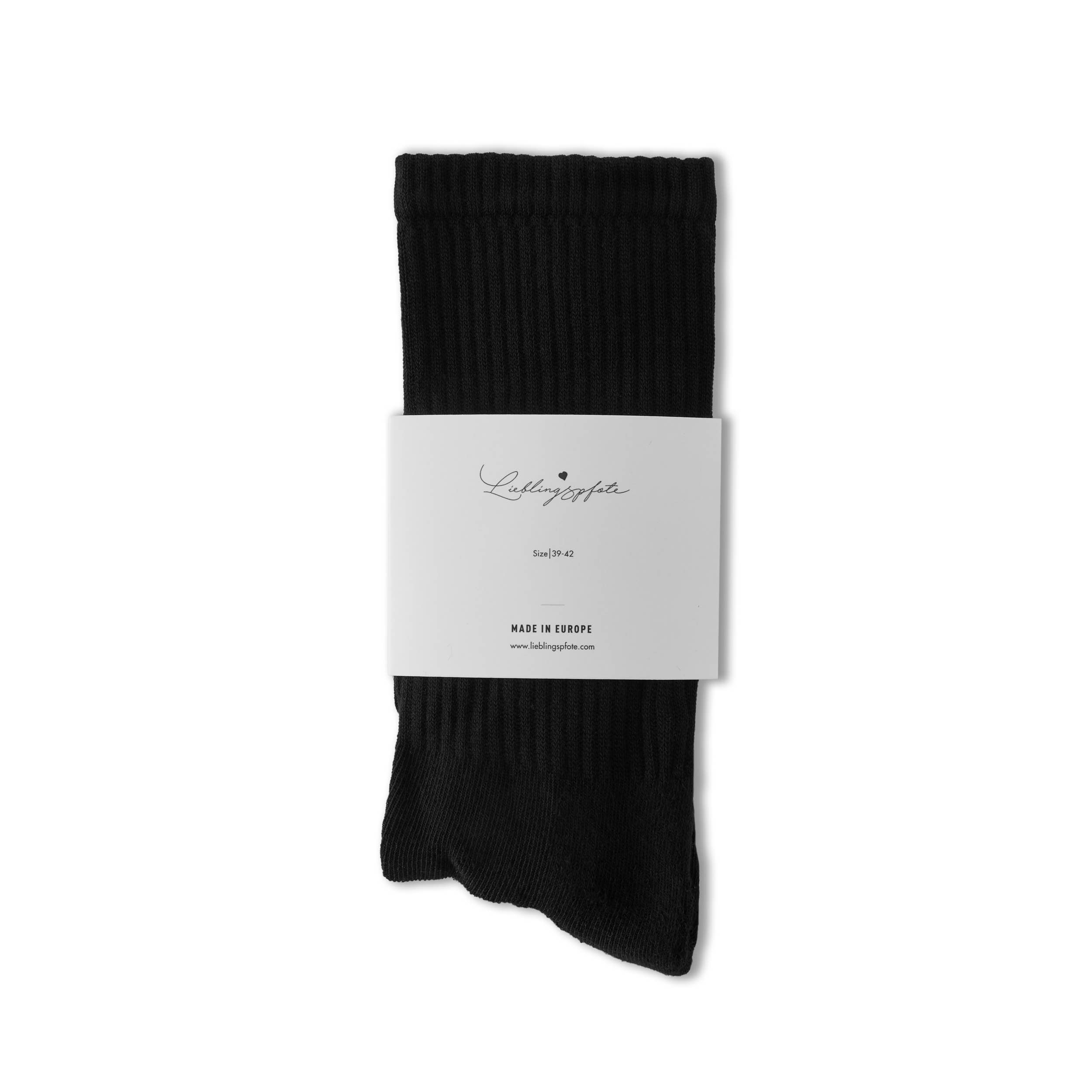 Lieblingspfote - Wholesale Socks - Unisex - “GASSI CREW” socks black1