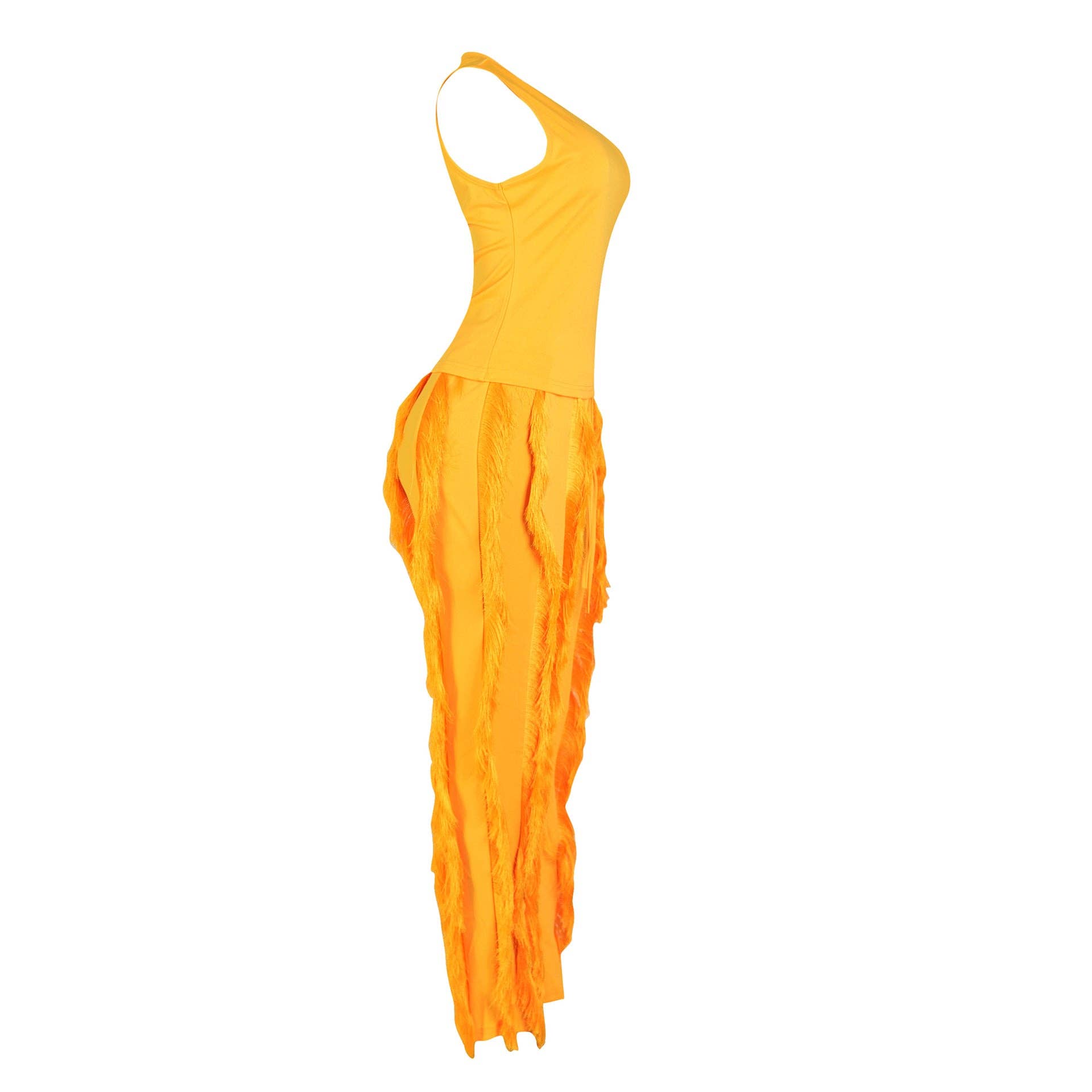 MB Fashion Wholesale - Wholesale Top & Pant Set (NOT Loungewear) - Women's - MB FASHION Sleeveless Fringe Tank Top and Pants Set 220LY23