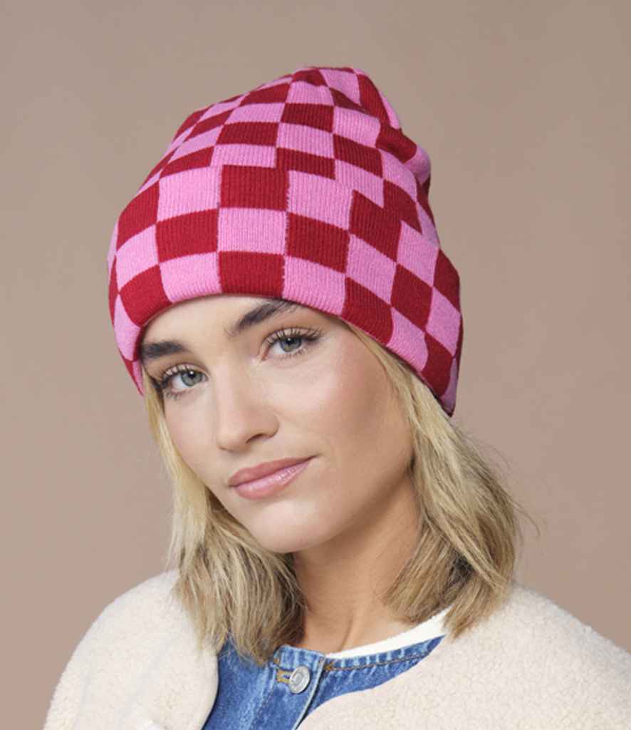 Pierre Francis – wholesale Beanie – Men's – Beechfield - Checkerboard Beanie4