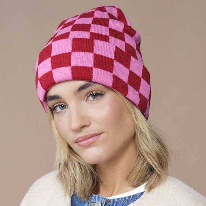 Pierre Francis – wholesale Beanie – Men's – Beechfield - Checkerboard Beanie4