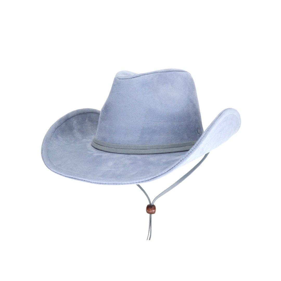 MiMi Wholesale - Wholesale Cowboy Hat - Women's - SCC0001 Faux Suede Telluride Cowboy Hat4