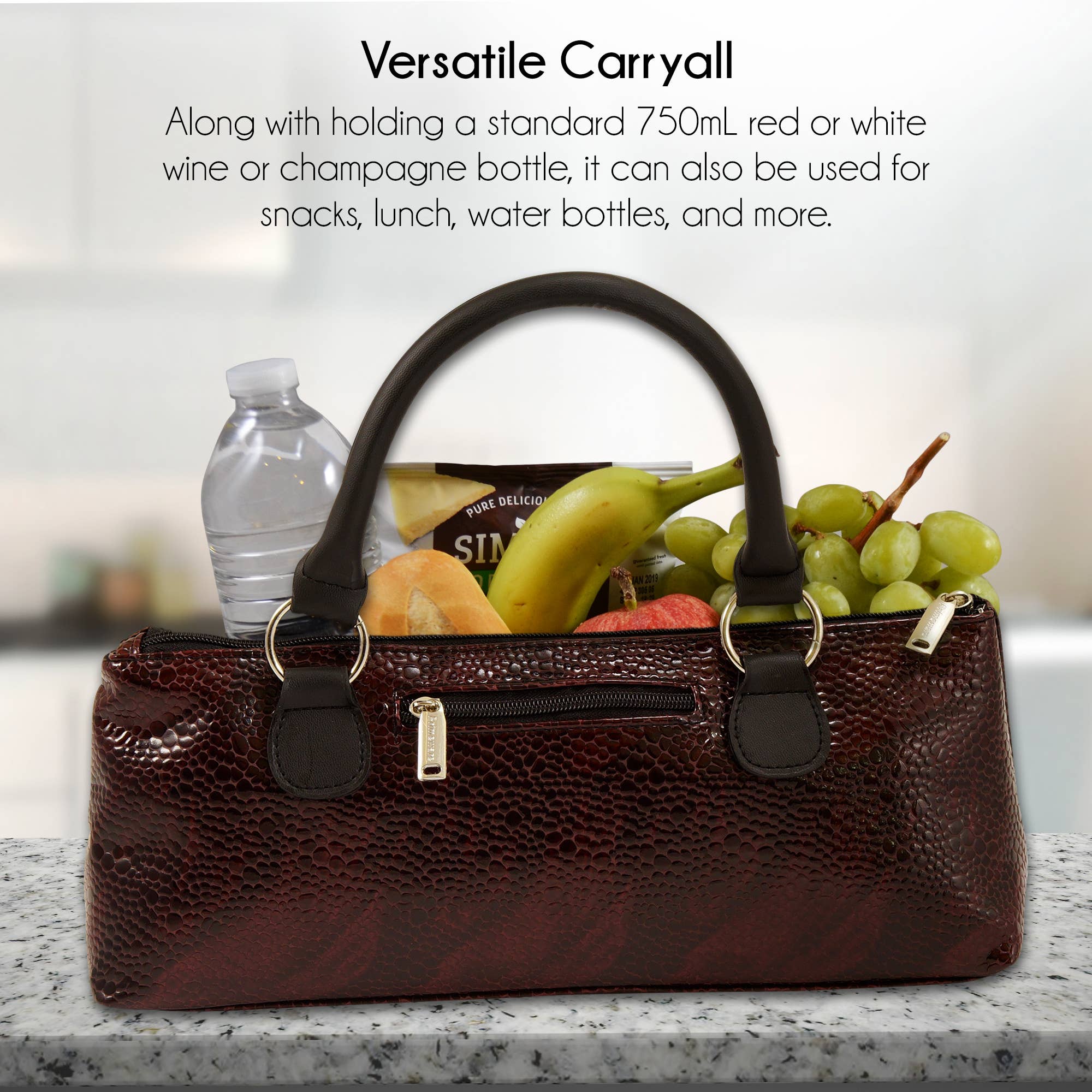 Primeware Inc. - Wholesale Wine Tote - Wine Clutch | Wine Purse Serpentes Design7