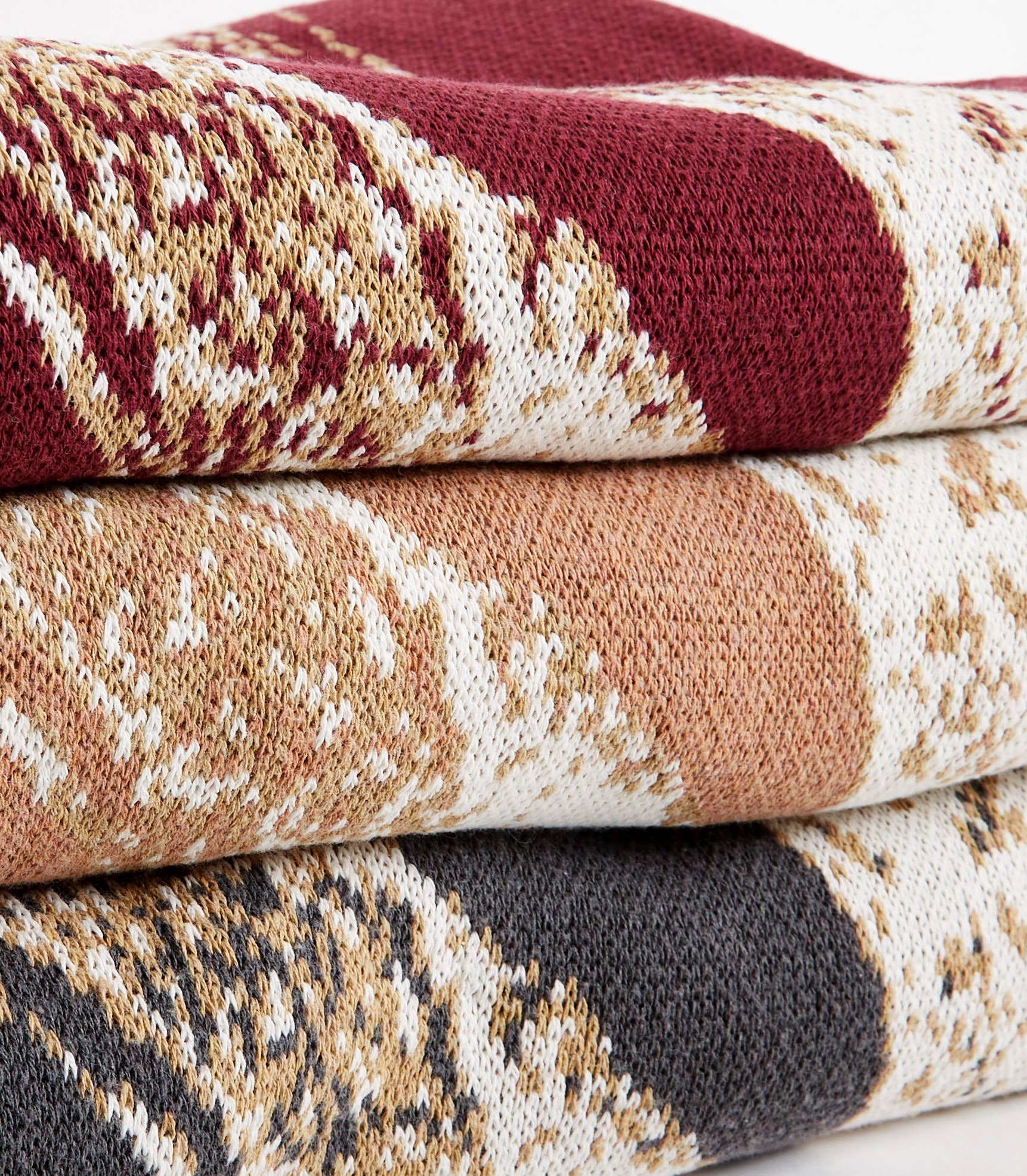 THOMASPAUL - Wholesale Throw Blanket - Deer Throw – Recycled Cotton Blend, Made In USA (Charcoal)4