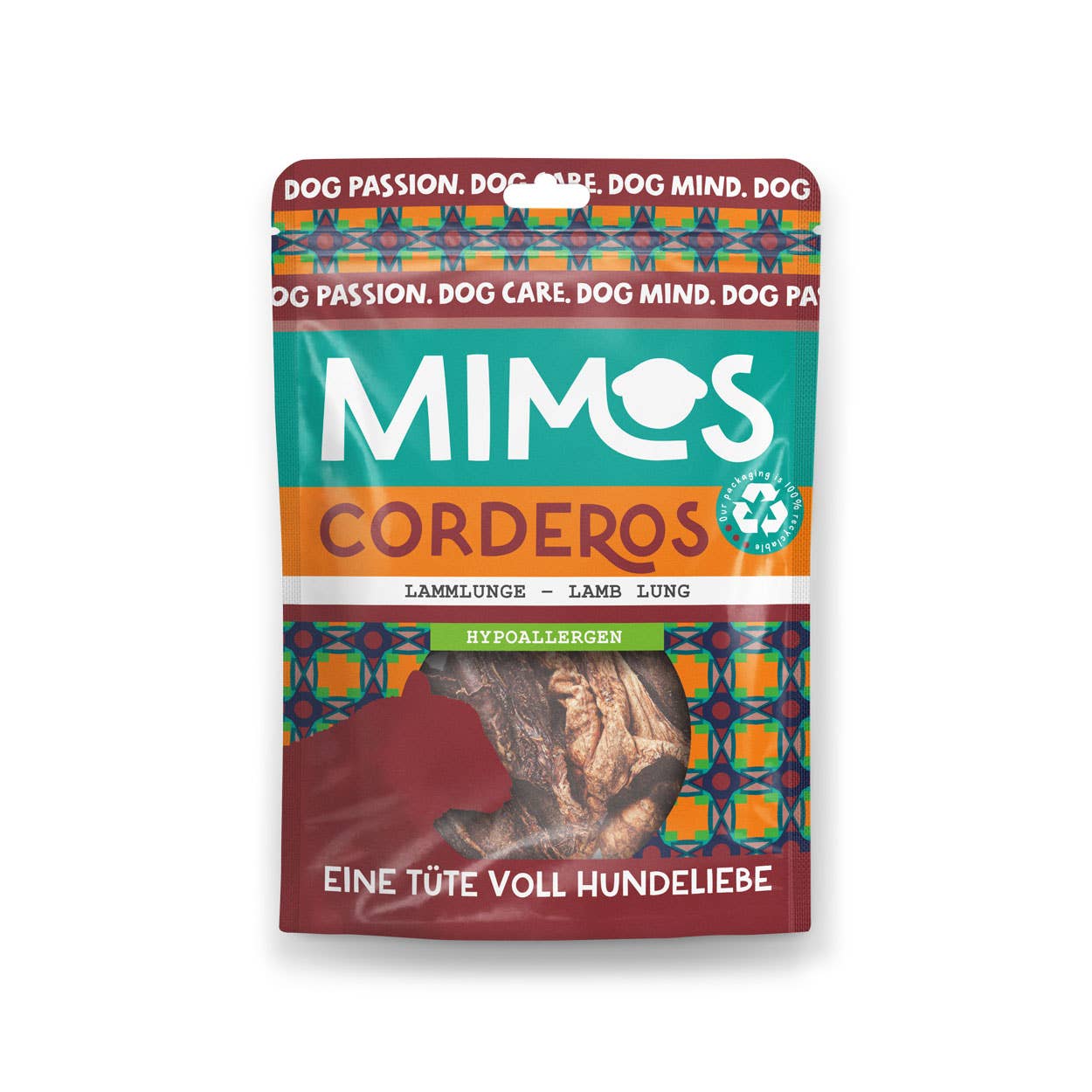 Mimos - Wholesale Pet treats – Dog - Lamb lung 80g