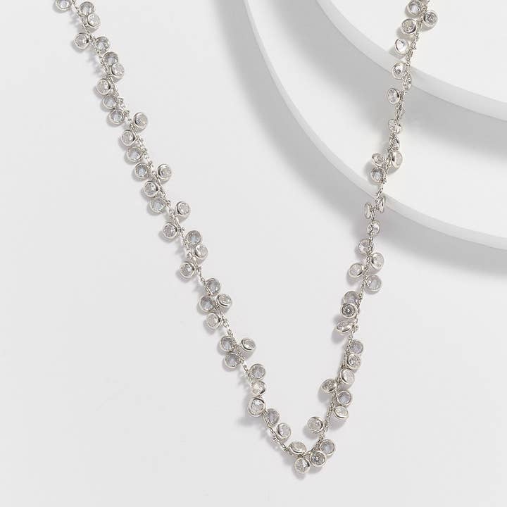 Kosa Jewels - Wholesale Link & Chain Necklace - Antoinette Twisted Diamond by the Yard Necklace6