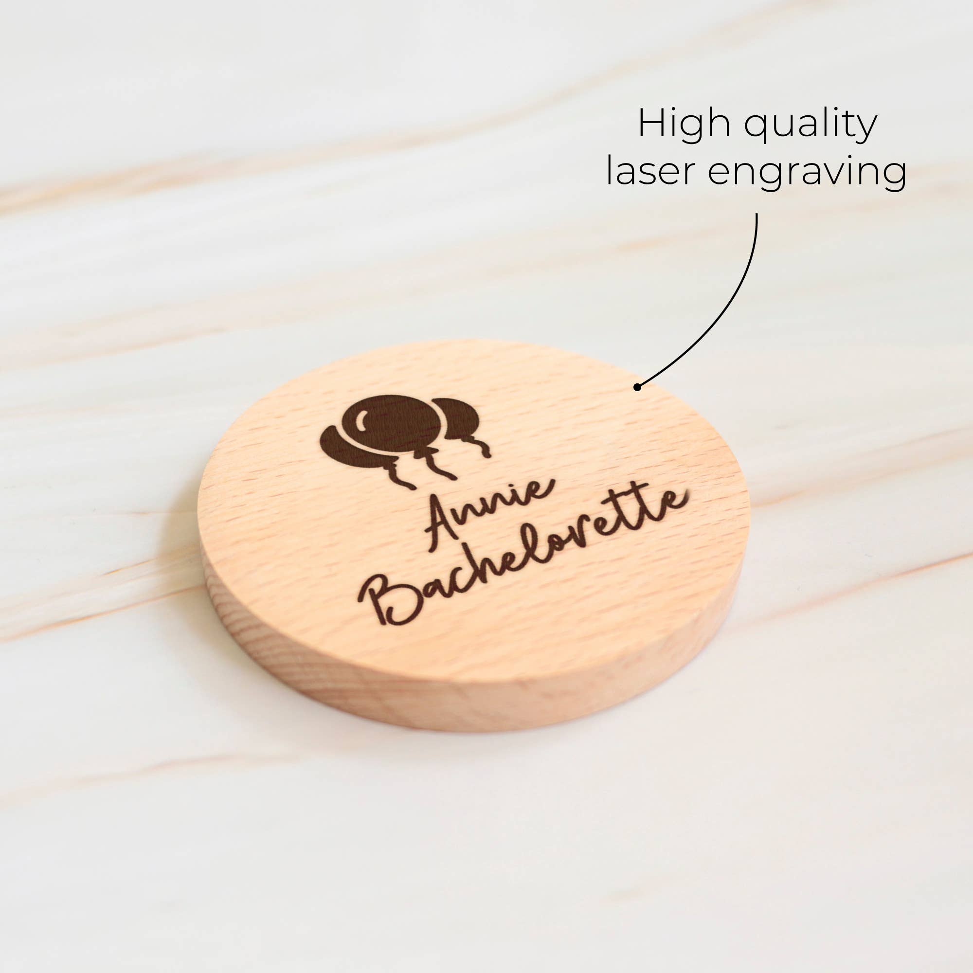 Famgraving - Venta al por mayor Espejos de bolso - Espejo compacto de bolsillo de madera personalizado con grabado7