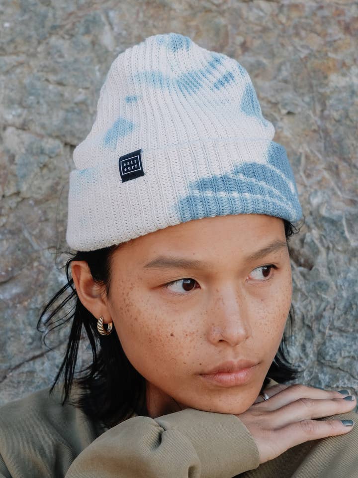 Gorro Tie Dye - Azul Denim por atacado de Salt Surf