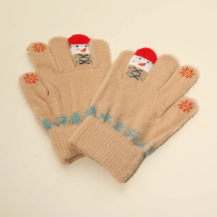 Sensibling Corp. - Wholesale Gloves - Women's - Christmas Theme Pattern Smart Touch Winter Gloves6