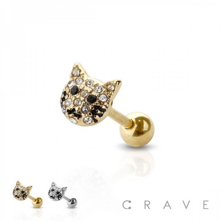 GEM PAVED CAT 316L SS CARTILAGE, EAR CUFF CARTILAGE for wholesale by CRAVE