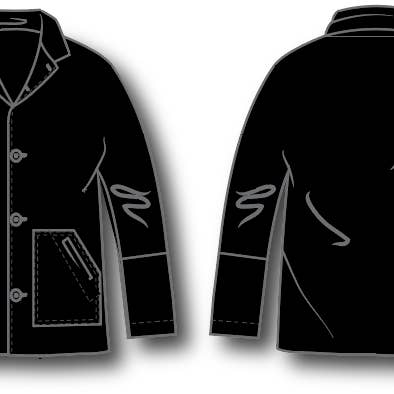 The Tokyo Work Jacket - Black Wool Suiting for wholesale by Sea of Sound