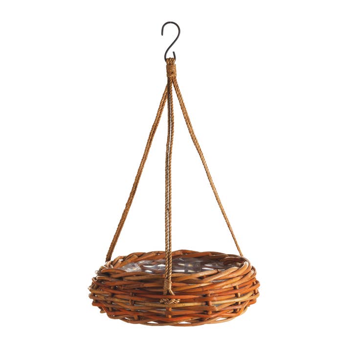 Napa Home & Garden - Vendita all'ingrosso Fioriere a sospensione - Fioriera da appendere foderata in rattan