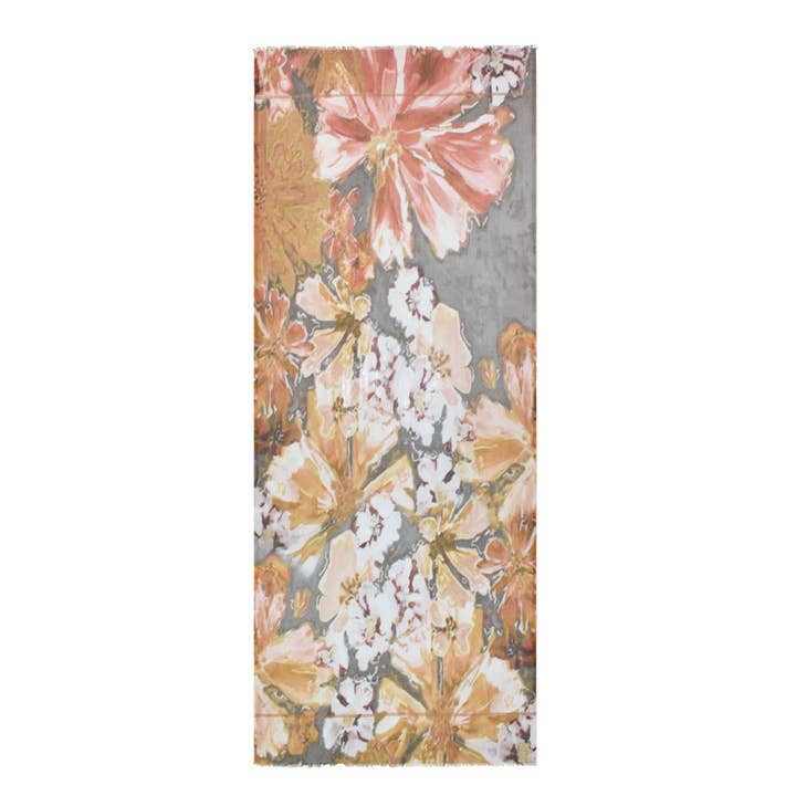 Gonzalez Tropical Floral Scarf for wholesale by Dupatta Designs