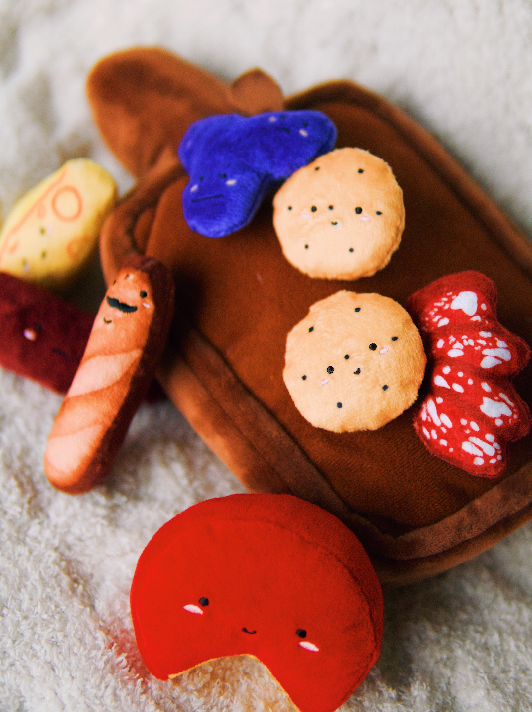 Woof & Co. - Wholesale Pet Plush Toy - Dog - Barkuterie Board Multipiece Pet Plush Toy Ecofriendly1