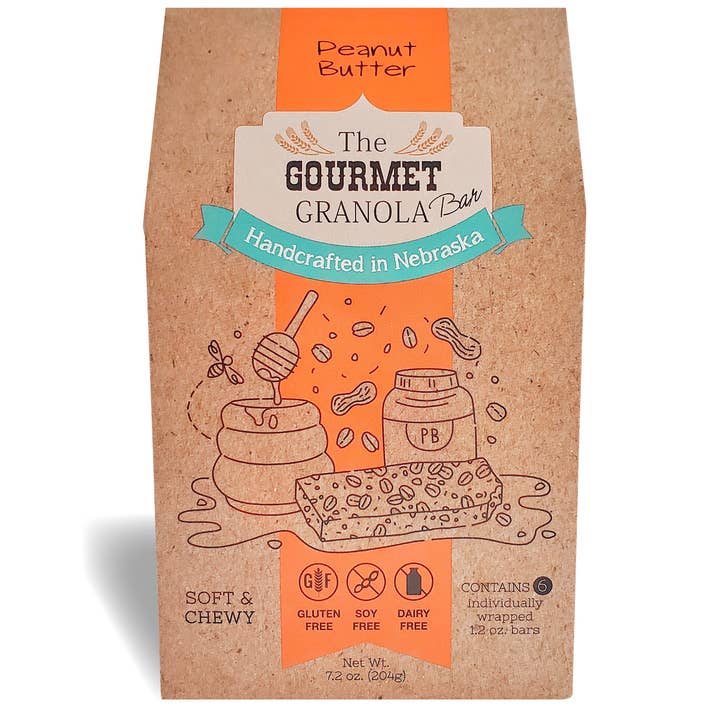 The Gourmet Granola - Wholesale Snack Bar - Peanut Butter Granola Bars