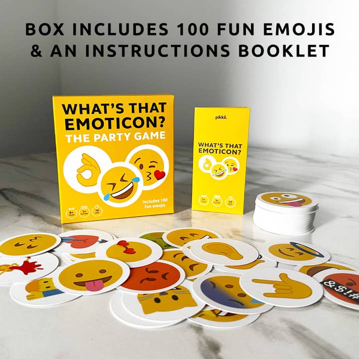 Pikkii USA - Wholesale Card Game - What's That Emoticon | The Family Friendly Party Game3