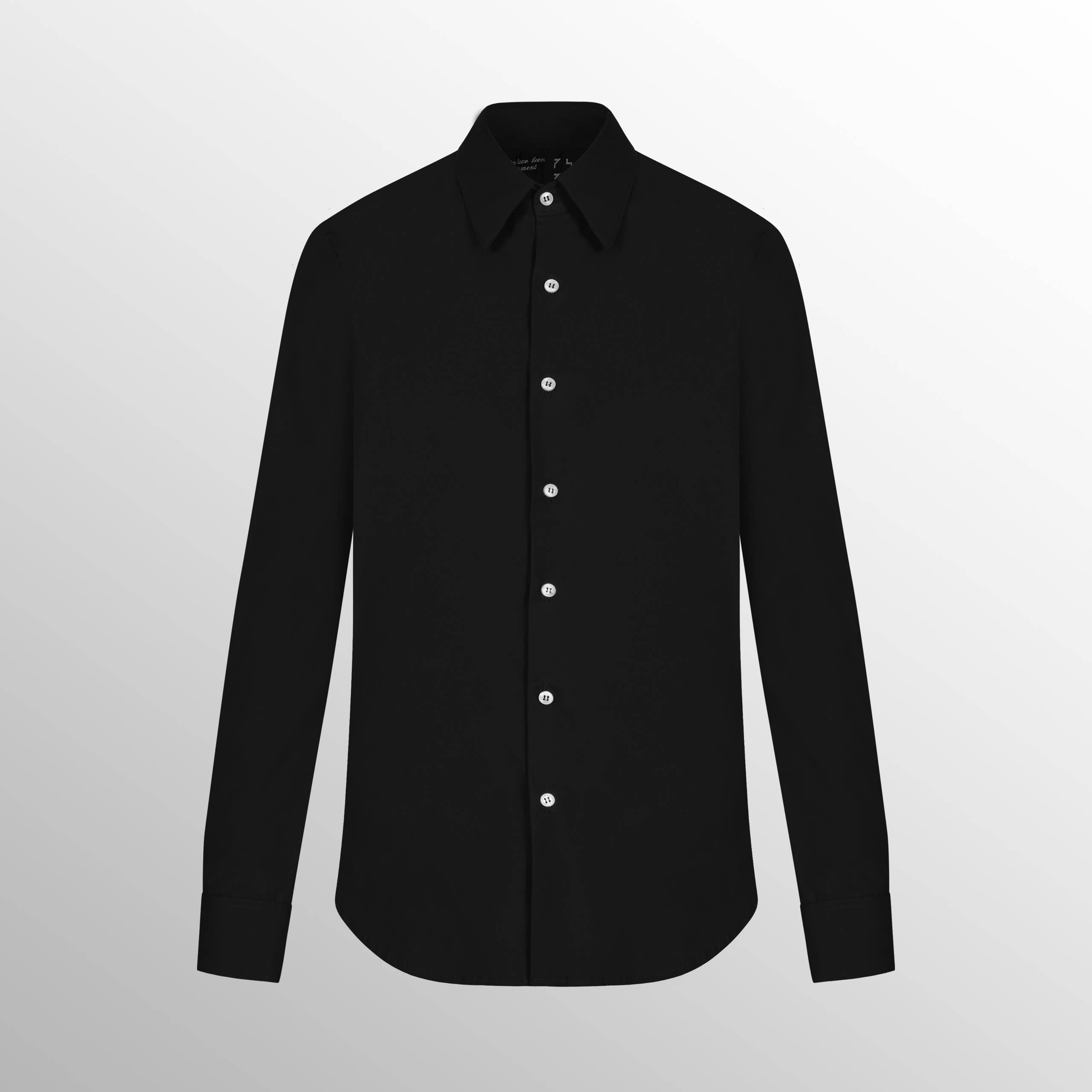Philip Blank - Wholesale Button Down Shirt - Men's - Svart bomullsskjorta