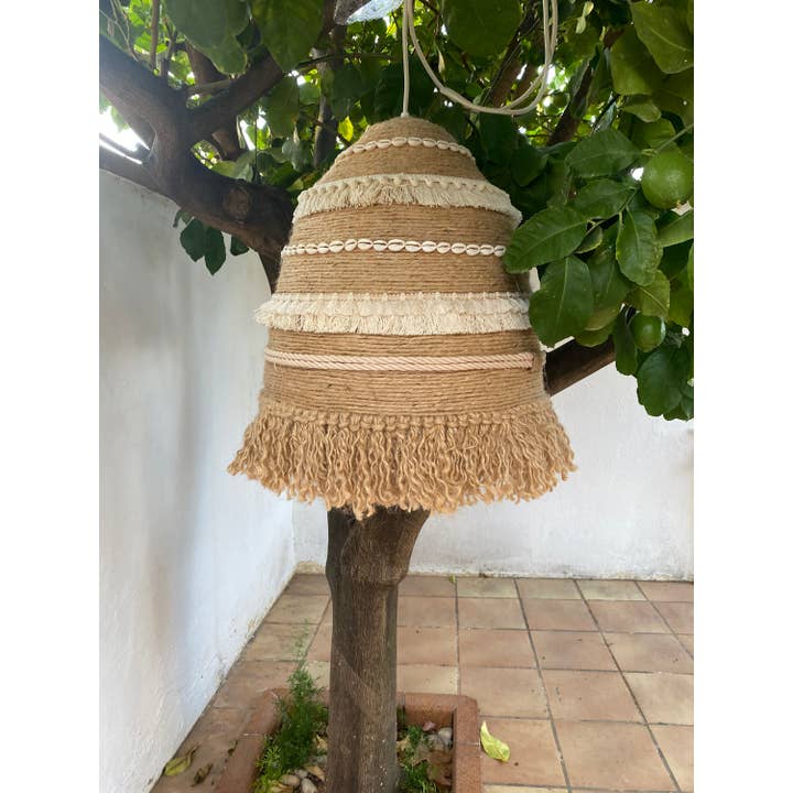 Geometrik Design - Wholesale Wall Stone - Boho Style Jute Pendant Ceiling Lamp4