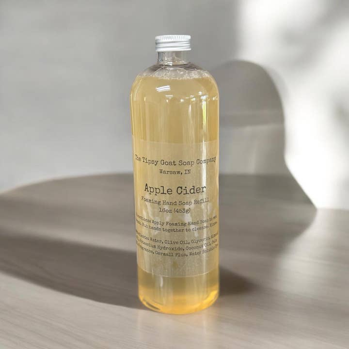 Apple Cider Foaming Hand Soap Refill for wholesale by The Tipsy Goat Soap Company