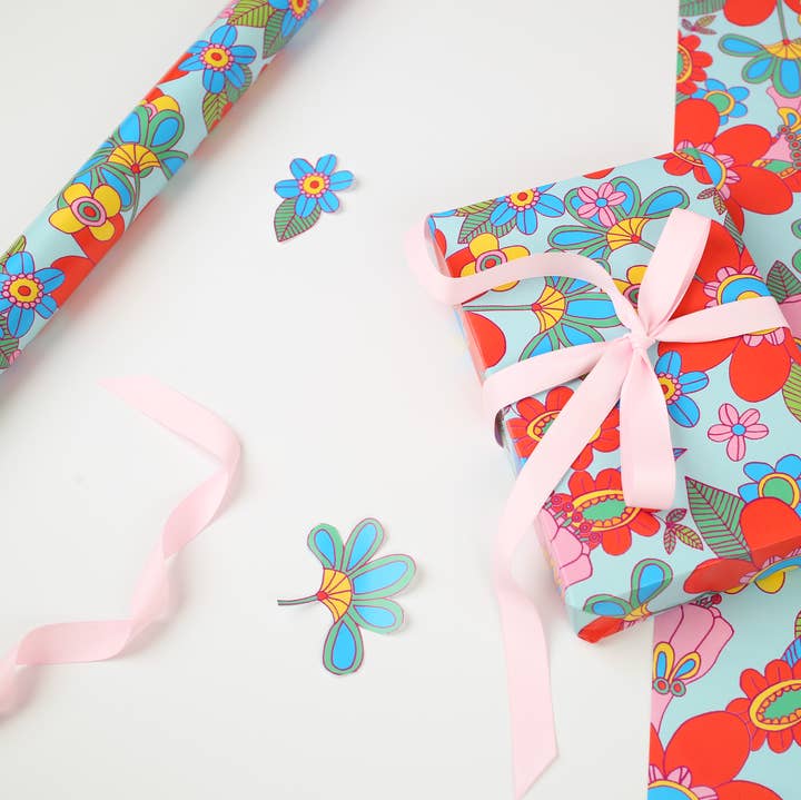 You've Got Pen On Your Face – wholesale Omslagspapper – Groovy Floral Presentförpackning | Förpackningspapper 0