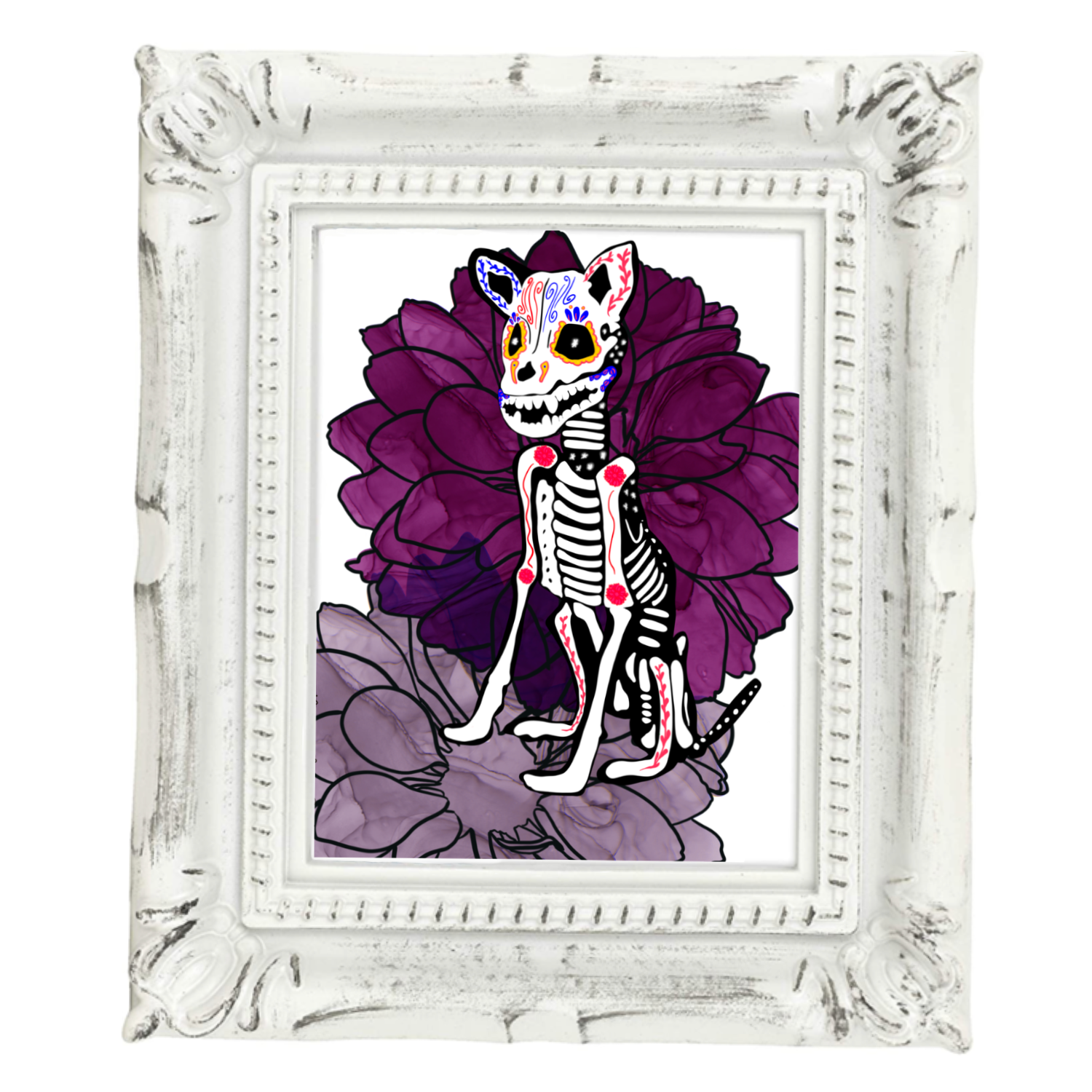 Neverending Stickers - Wholesale Art Print - Neverending Stickers - Framed Mini Print - Dia De Los Muerto5