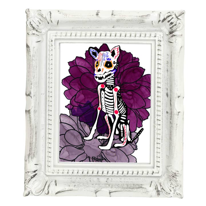 Neverending Stickers - Wholesale Art Print - Neverending Stickers - Framed Mini Print - Dia De Los Muerto5
