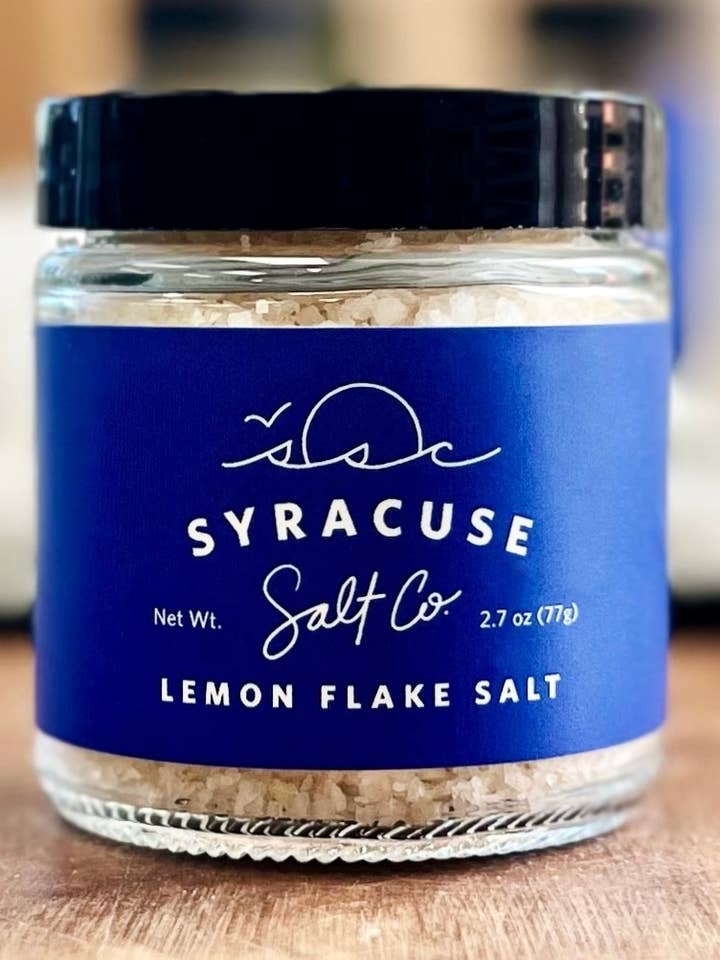 2.5 oz Lemon Flake Salt for wholesale by Syracuse Salt Company