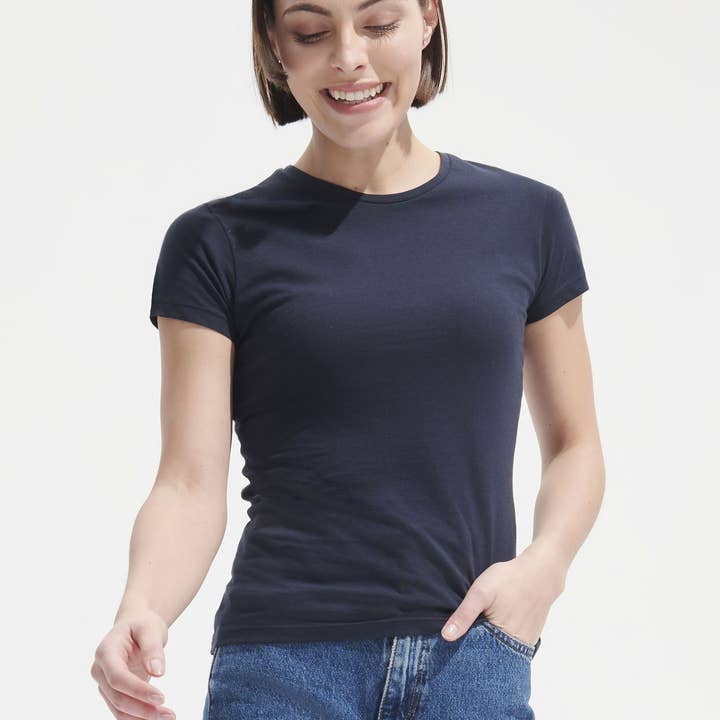 Blank Signorina. T-shirt bianca W.M. in vendita all'ingrosso su Faire3