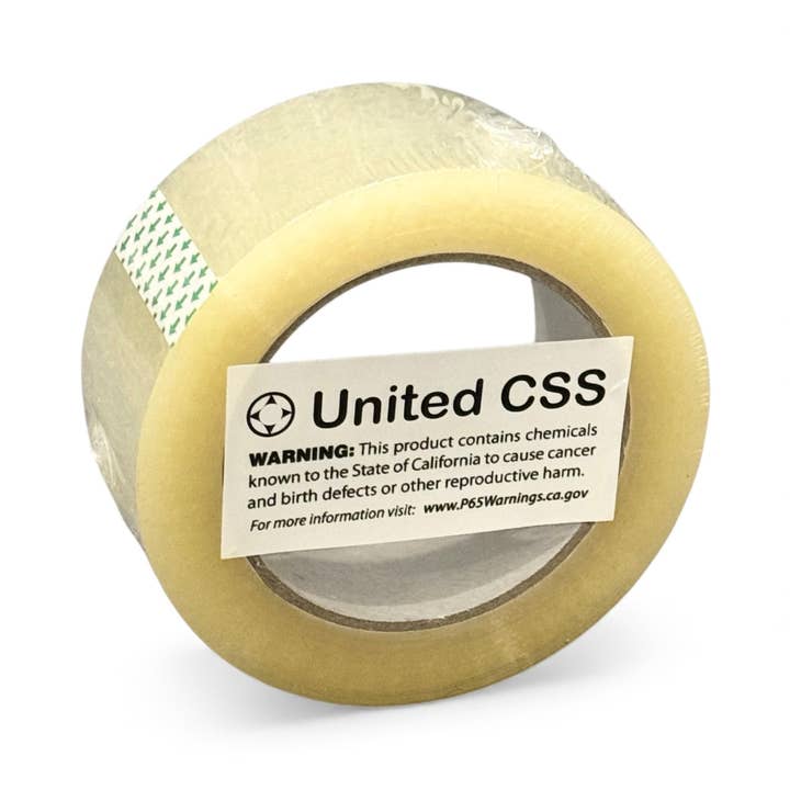 Clear Carton Sealing Tape 2"x110yard 2Mil for wholesale by UNITED CSS LLC