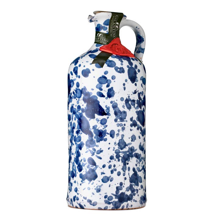 Fantasia Extra Virgin Olive Oil Ceramic-Cobalt by Galantino for wholesale by Zia Pia