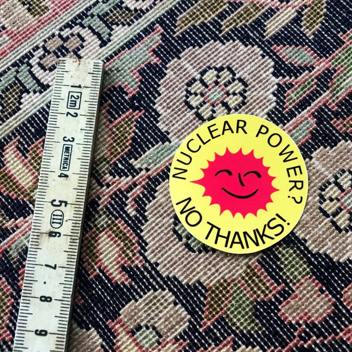 Nuclear Power? No Thanks Vintage Vinyl Decal for wholesale by lotusleafaltars