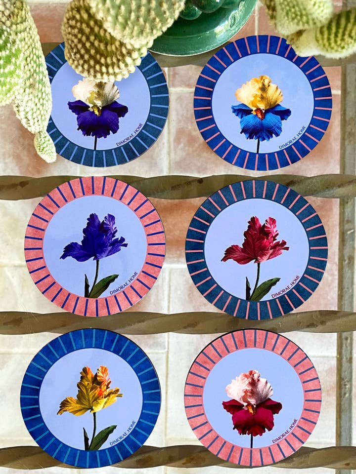 PAPER BLOOM Glasunderlägg - Set om 6 för wholesale av Dimorae home