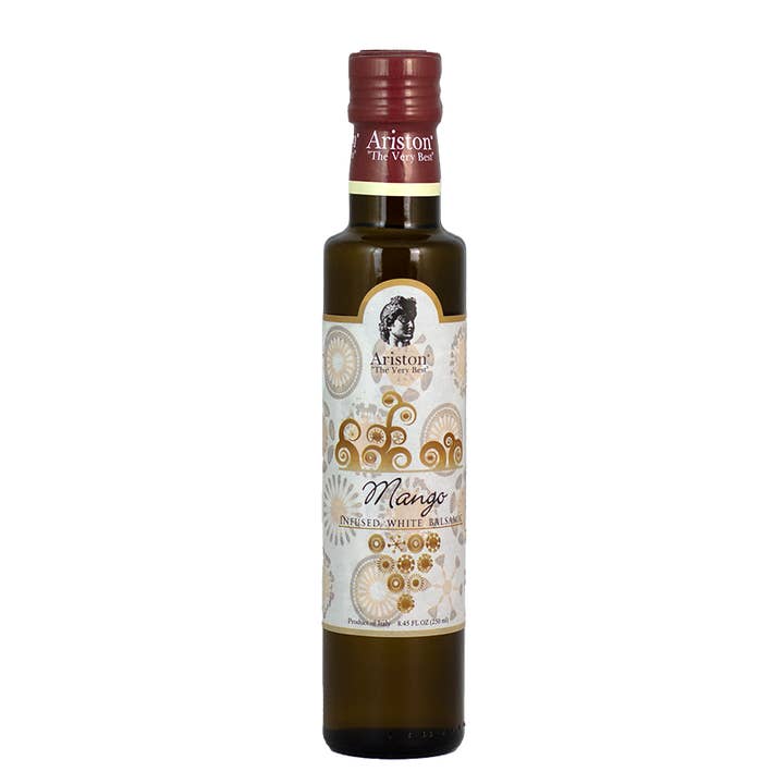 Ariston Specialties - Vendita all'ingrosso Aceto - Aceto balsamico bianco infuso di mango Ariston 8.45 oz