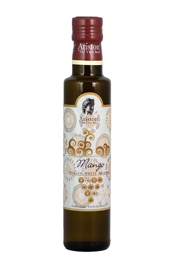 Ariston Specialties - Vendita all'ingrosso Aceto - Aceto balsamico bianco infuso di mango Ariston 8.45 oz
