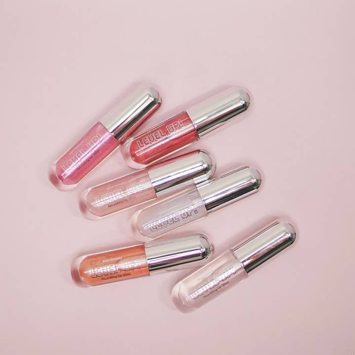 Kara Beauty - Wholesale Lip Gloss - LEVEL UP! Nourishing Lip Gloss - Display Set6
