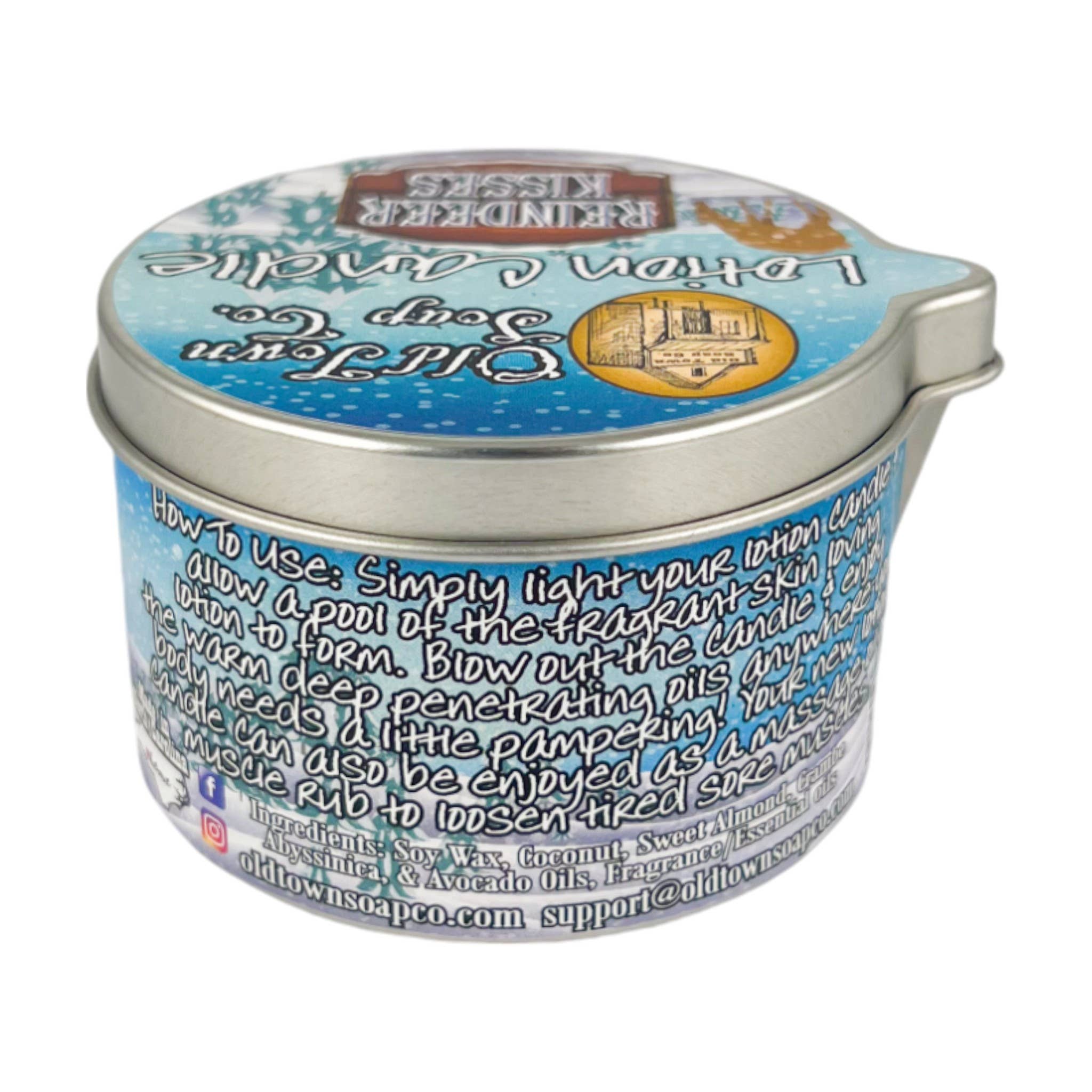 Old Town Soap Co. - Wholesale Jar/Filled Candle - Christmas Lotion Candle -Avail in our Merry Christmas Scents11