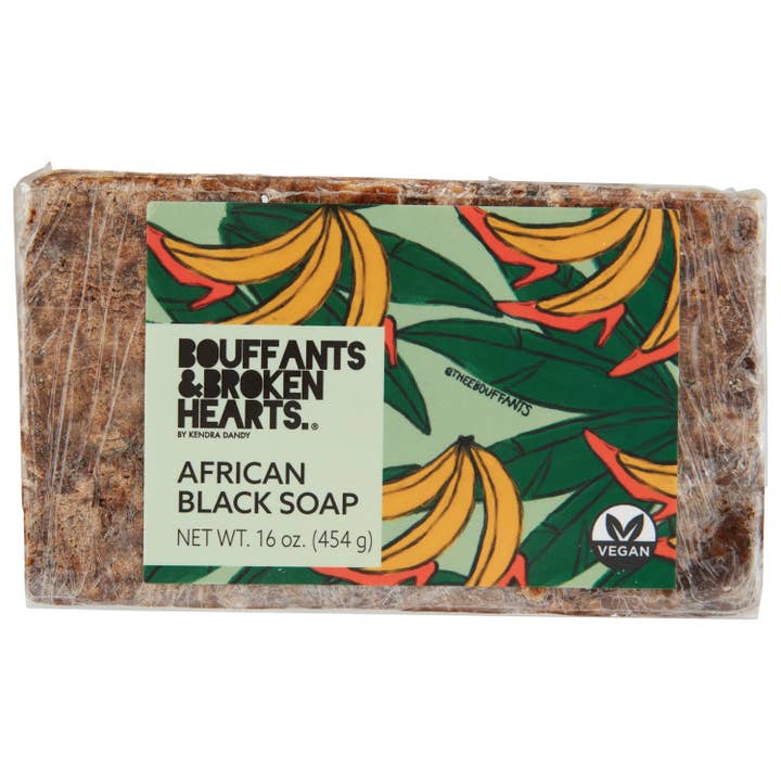 Bouffants Broken Heart Black Soap 16oz for wholesale by Ashanti Naturals