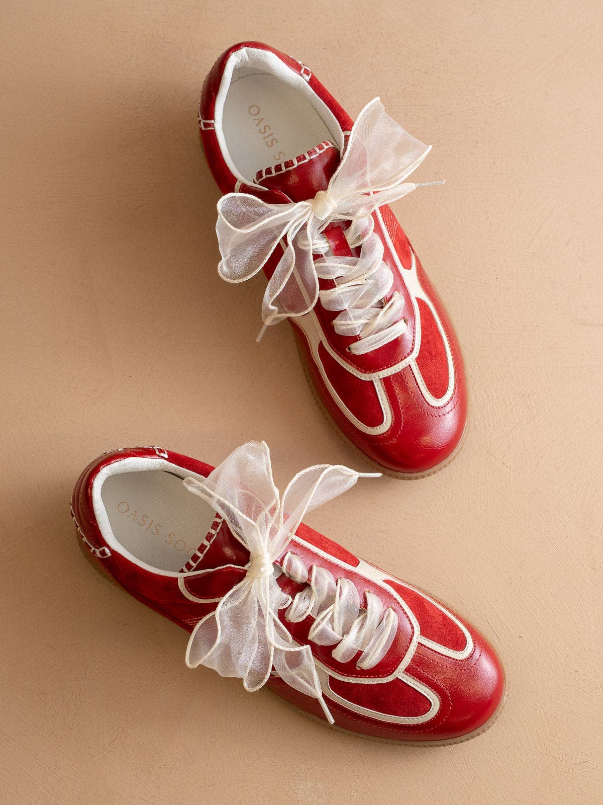 The Dalia | Cherry Lace Up Sneaker for wholesale on Faire0