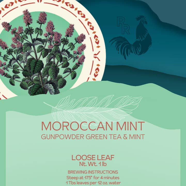 Red Rooster Coffee Roaster - Wholesale Loose Tea - Moroccan Mint Tea in Bulk