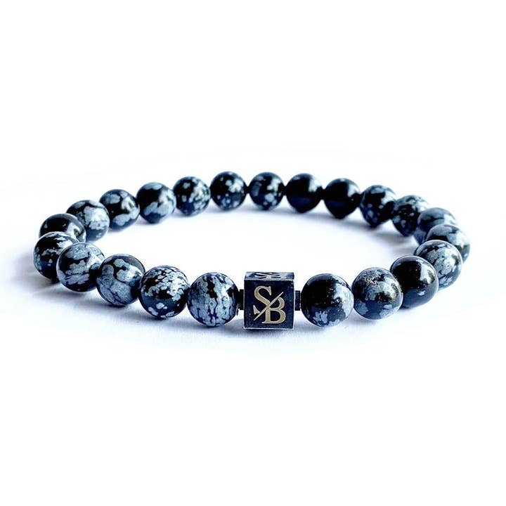 Snowflake Obsidian Stones for wholesale by Stoney Bracelets