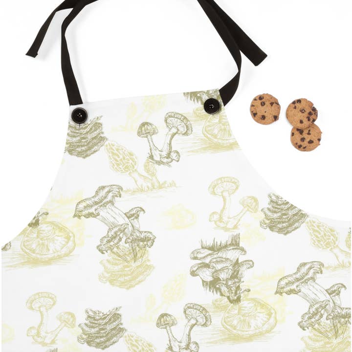 Tablier Mushroom Medley pour la vente par Fox & Willow Design Studio
