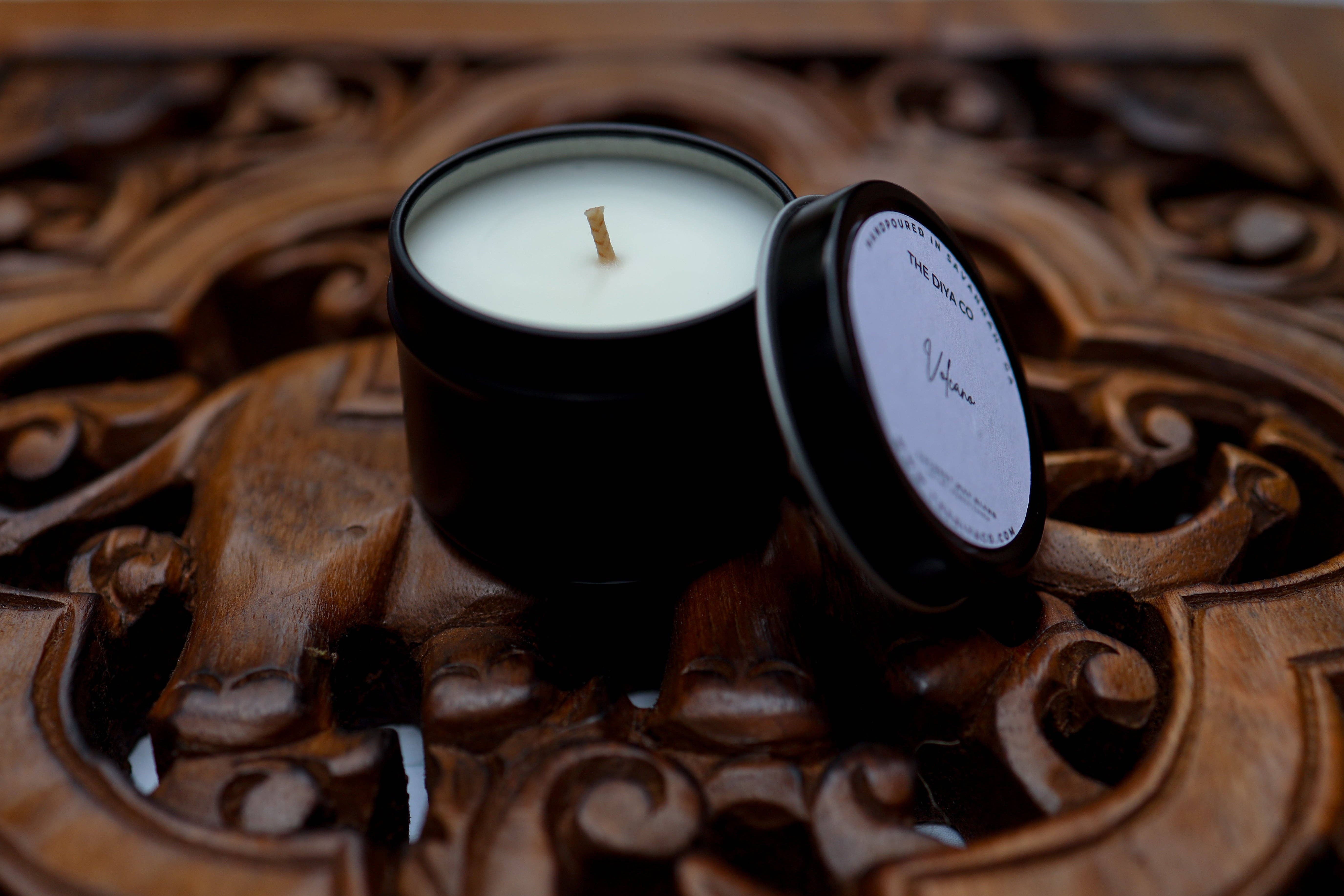 The Diya Co - Wholesale Travel Candles - Mini Tin 2oz Candle |Best Selling Scents |Coconut Soy Wax14