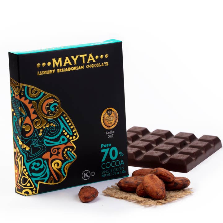 Mayta Gourmet 70% Mörk Choklad för wholesale av Mayta Gourmet Ecuadorian Chocolate & Coffee